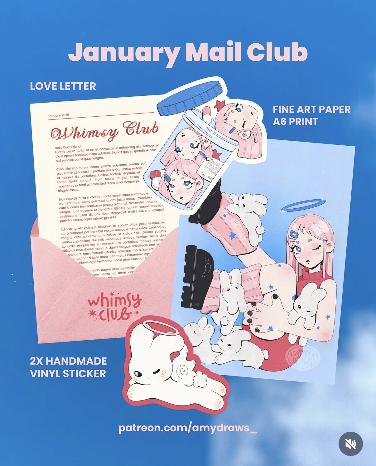 Amy Draws mail art